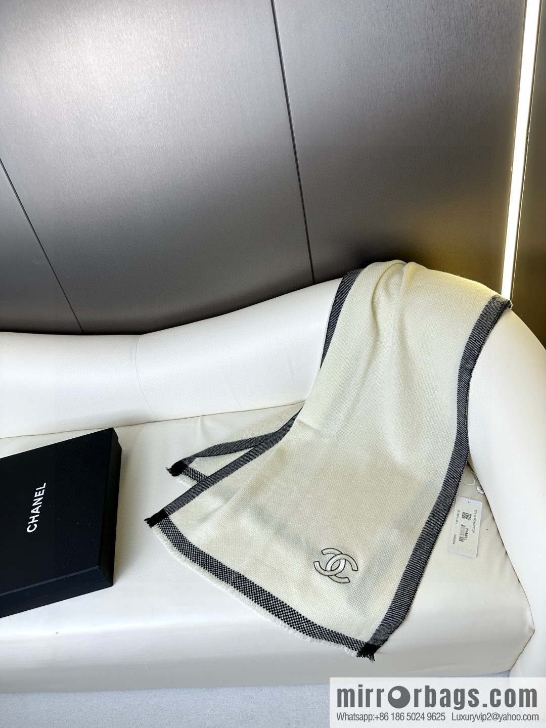 CHANEL Annual Limited Edition Double C Knitted Shawl