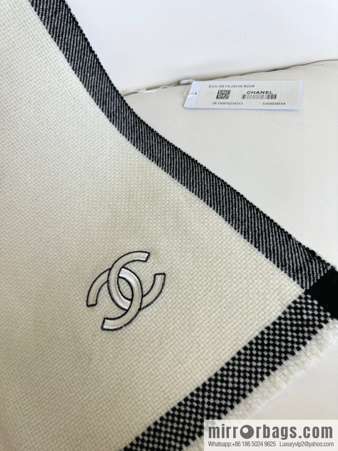 CHANEL Annual Limited Edition Double C Knitted Shawl