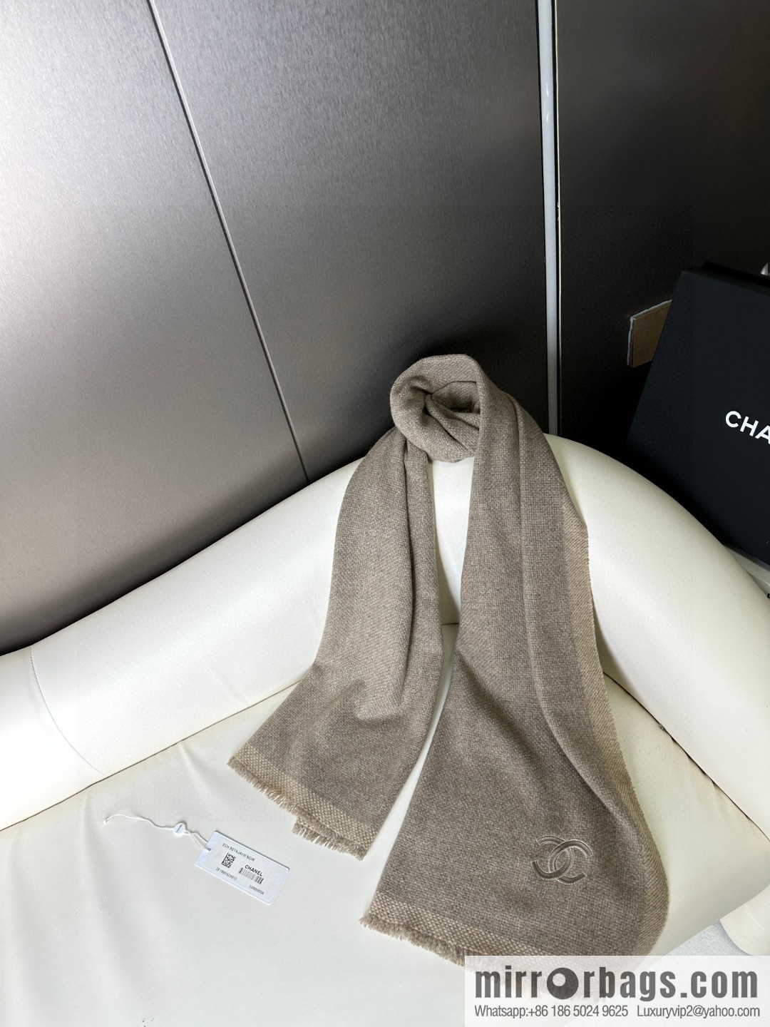 CHANEL Annual Limited Edition Double C Knitted Shawl