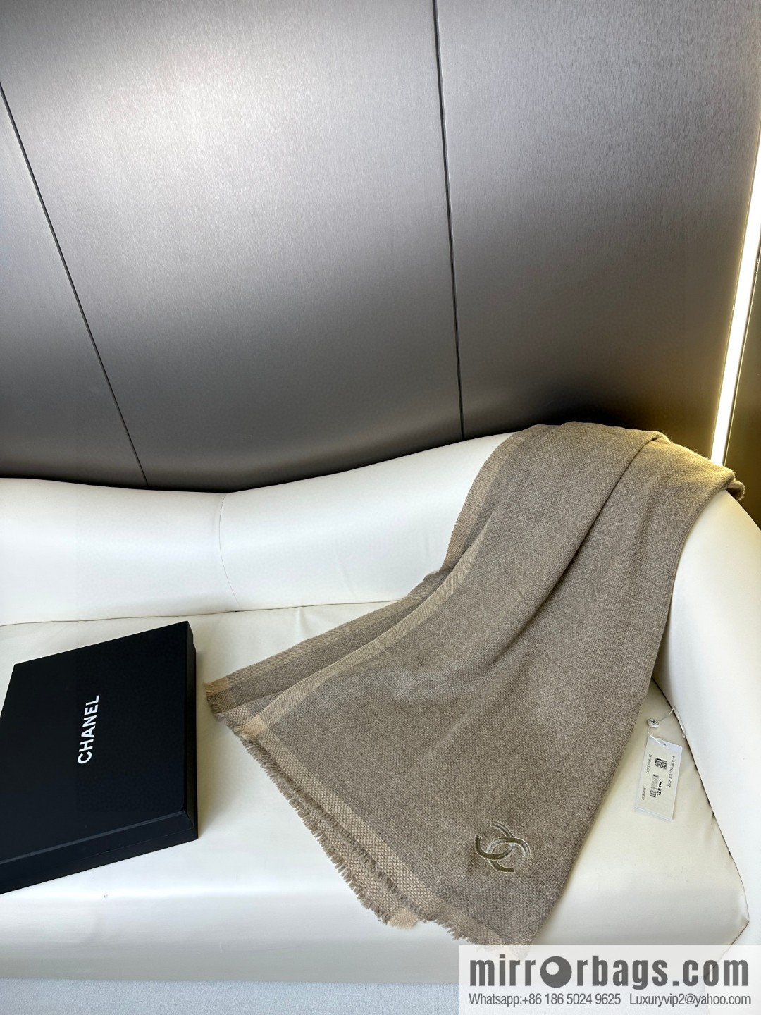 CHANEL Annual Limited Edition Double C Knitted Shawl