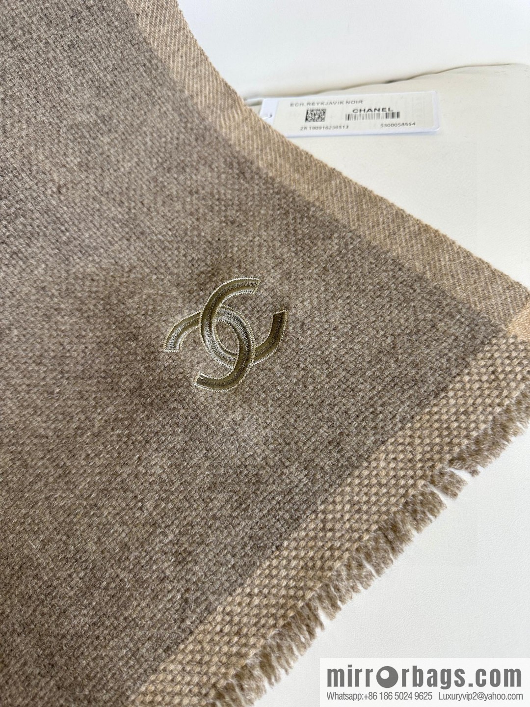 CHANEL Annual Limited Edition Double C Knitted Shawl
