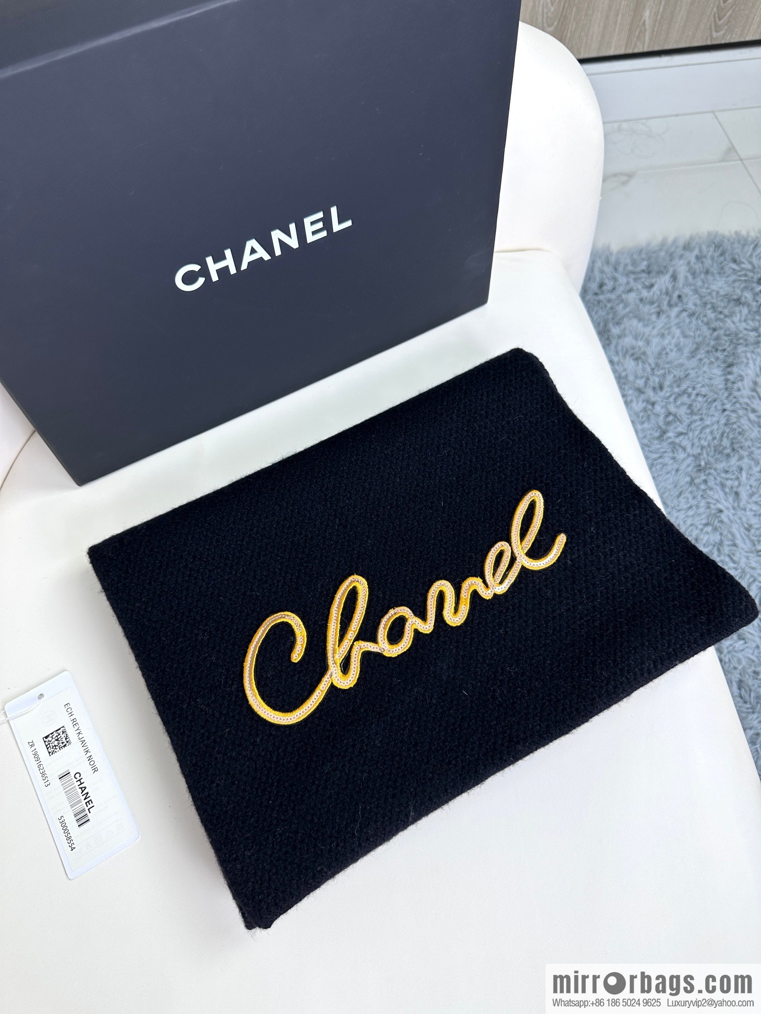 CHANEL 2023 new knitted cashmere scarf