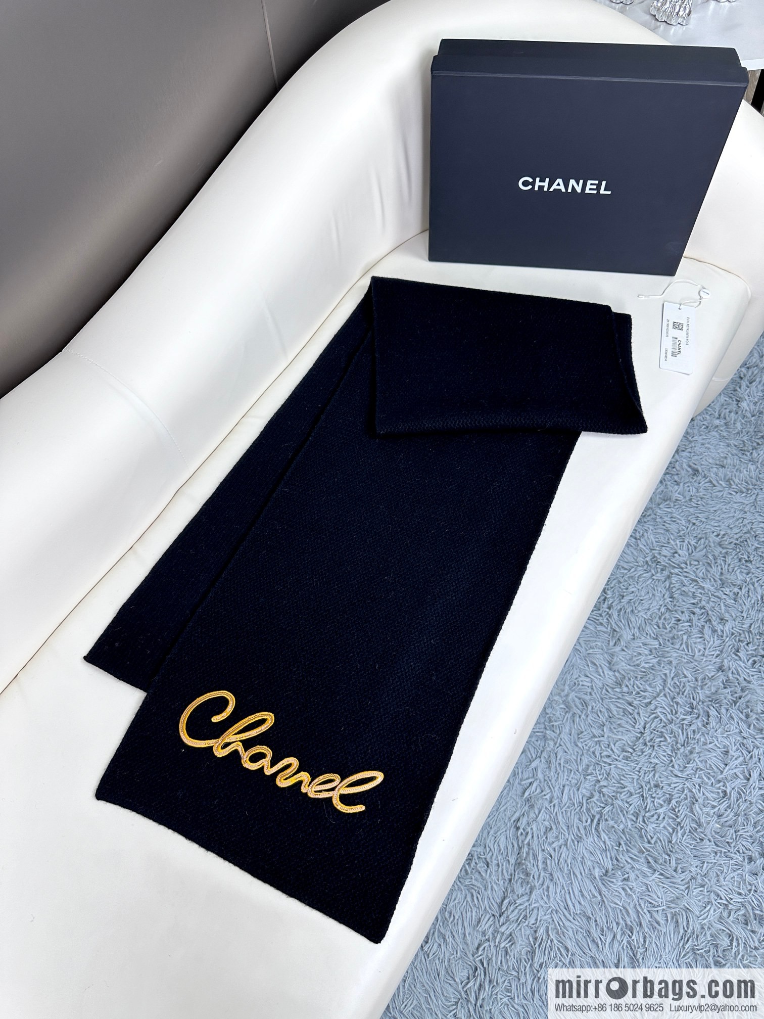 CHANEL 2023 new knitted cashmere scarf