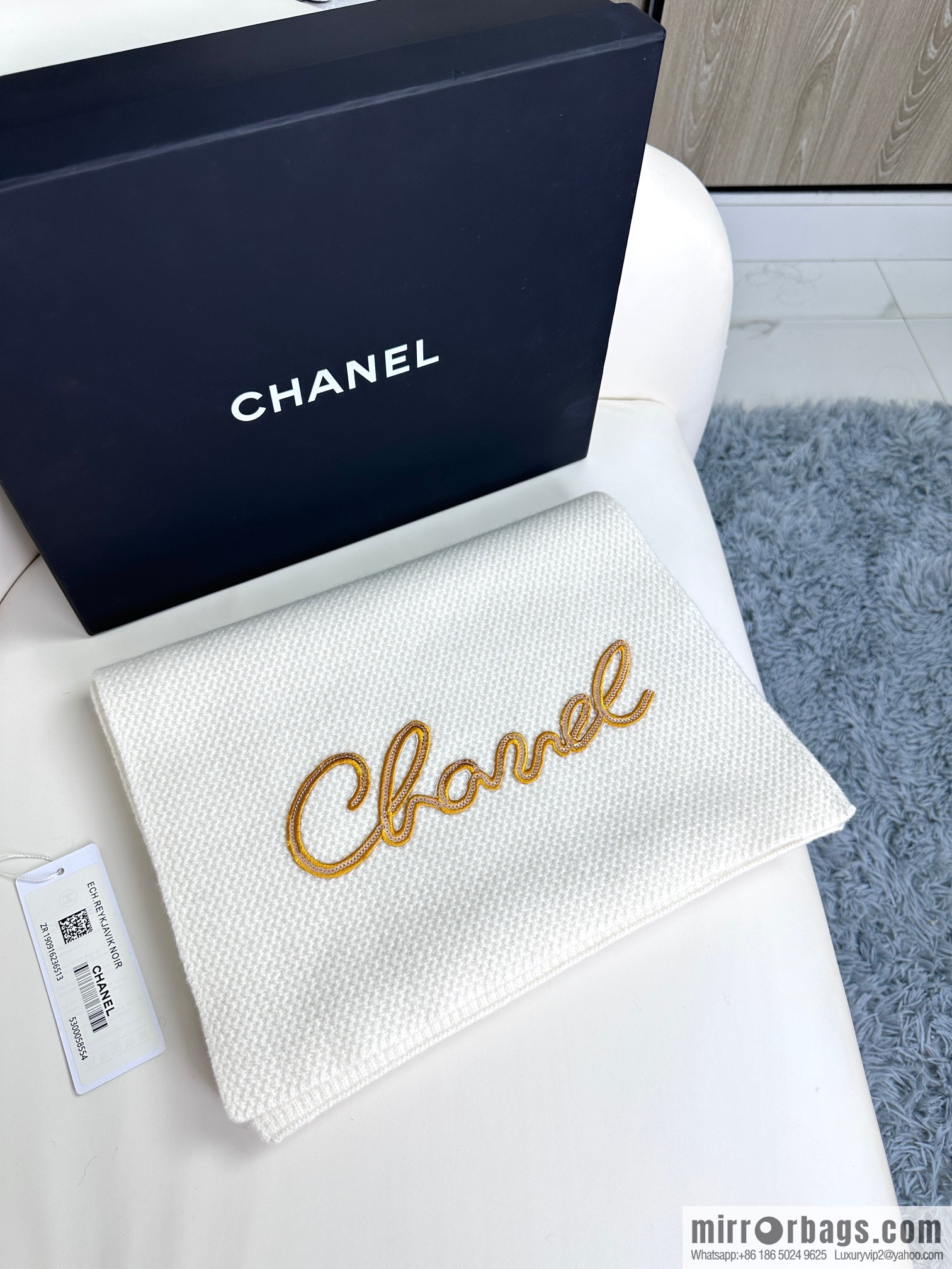 CHANEL 2023 new knitted cashmere scarf