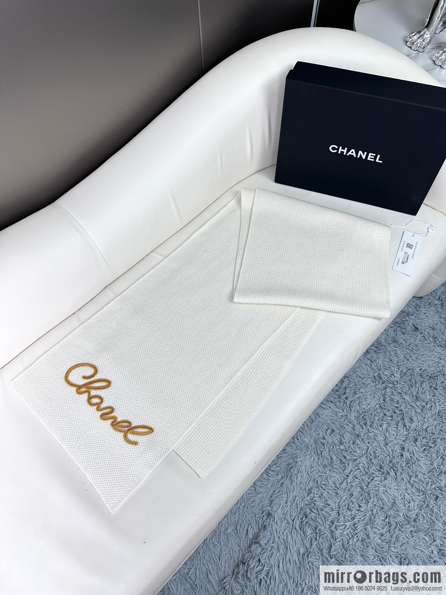 CHANEL 2023 new knitted cashmere scarf