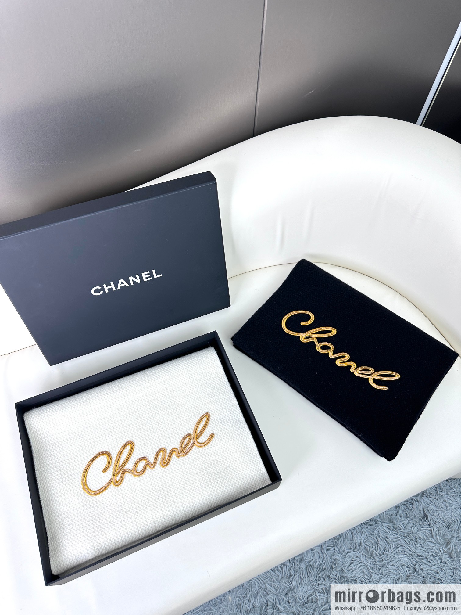 CHANEL 2023 new knitted cashmere scarf