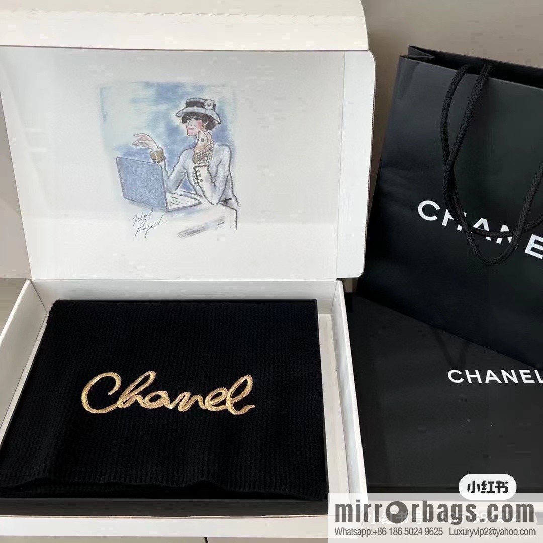 CHANEL 2023 new knitted cashmere scarf
