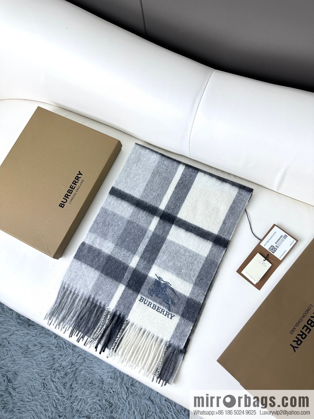 Burberry Burberry 2023 Burberry High-end Men's Cashmere Scarf