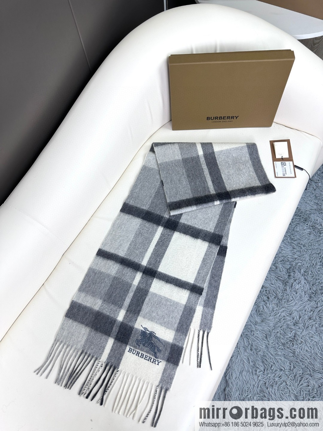 Burberry Burberry 2023 Burberry High-end Men's Cashmere Scarf