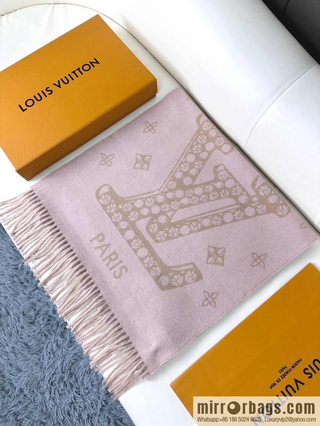 LV Precious Dragon Reykjavik Cashmere Scarf