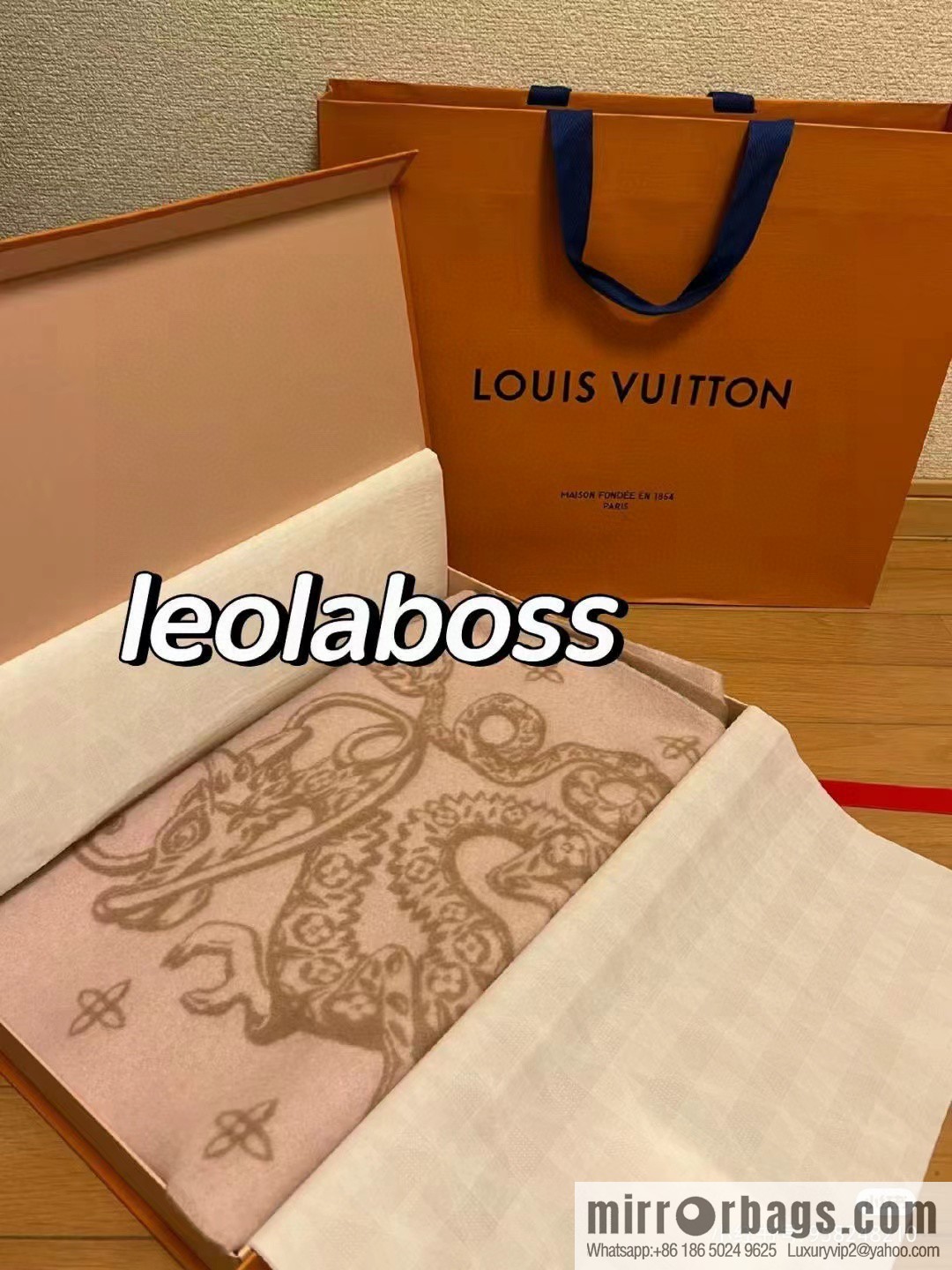 LV Precious Dragon Reykjavik Cashmere Scarf