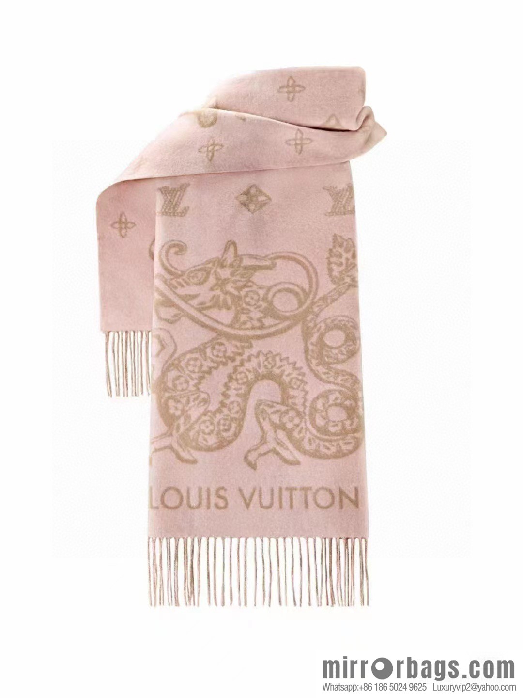 LV Precious Dragon Reykjavik Cashmere Scarf