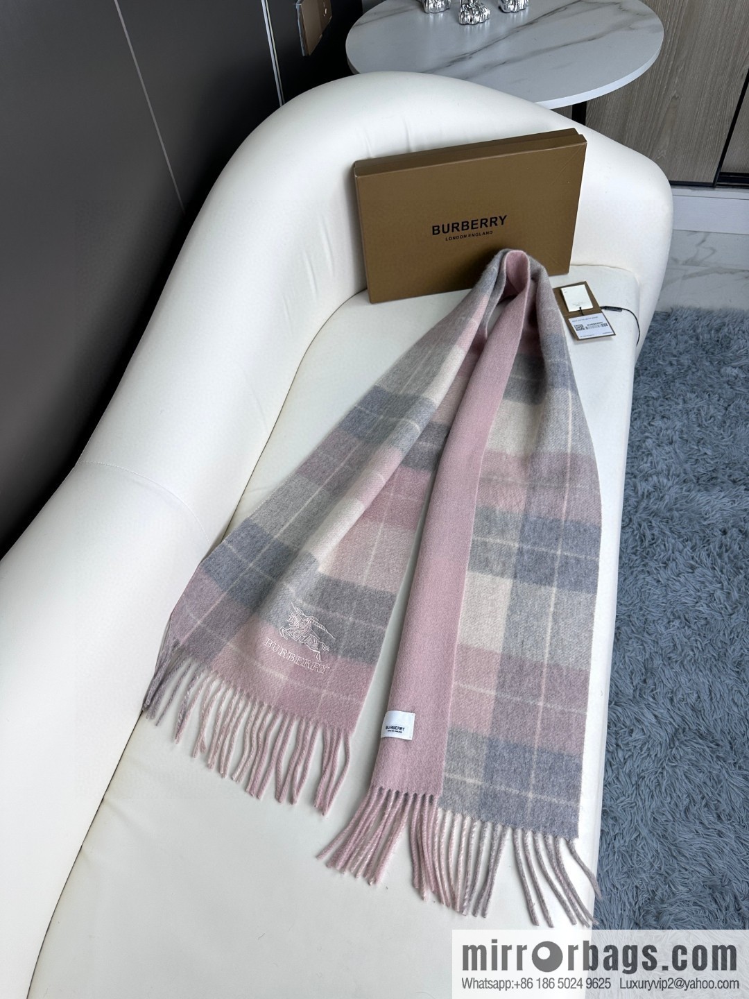 2023 burberry counter grade classic cashmere plaid scarf