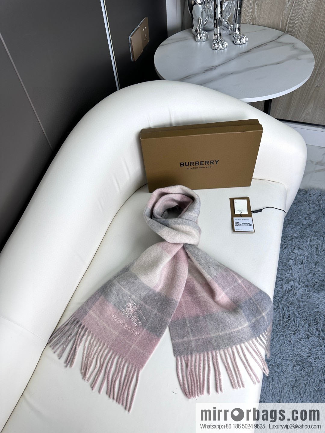 2023 burberry counter grade classic cashmere plaid scarf