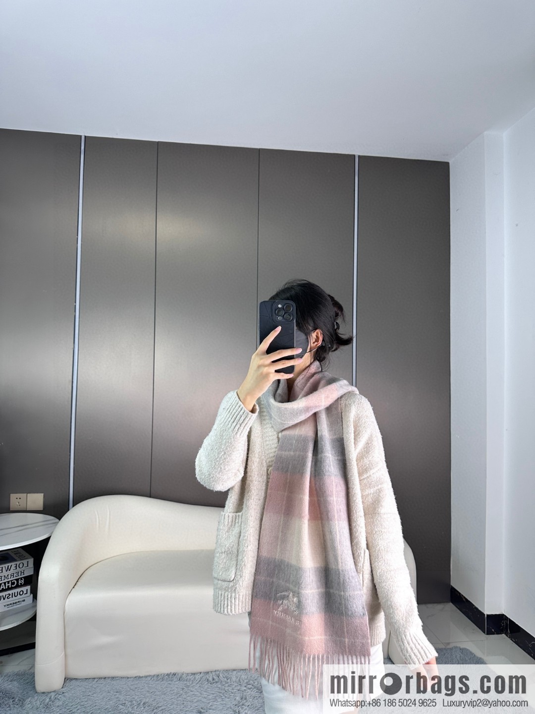 2023 burberry counter grade classic cashmere plaid scarf