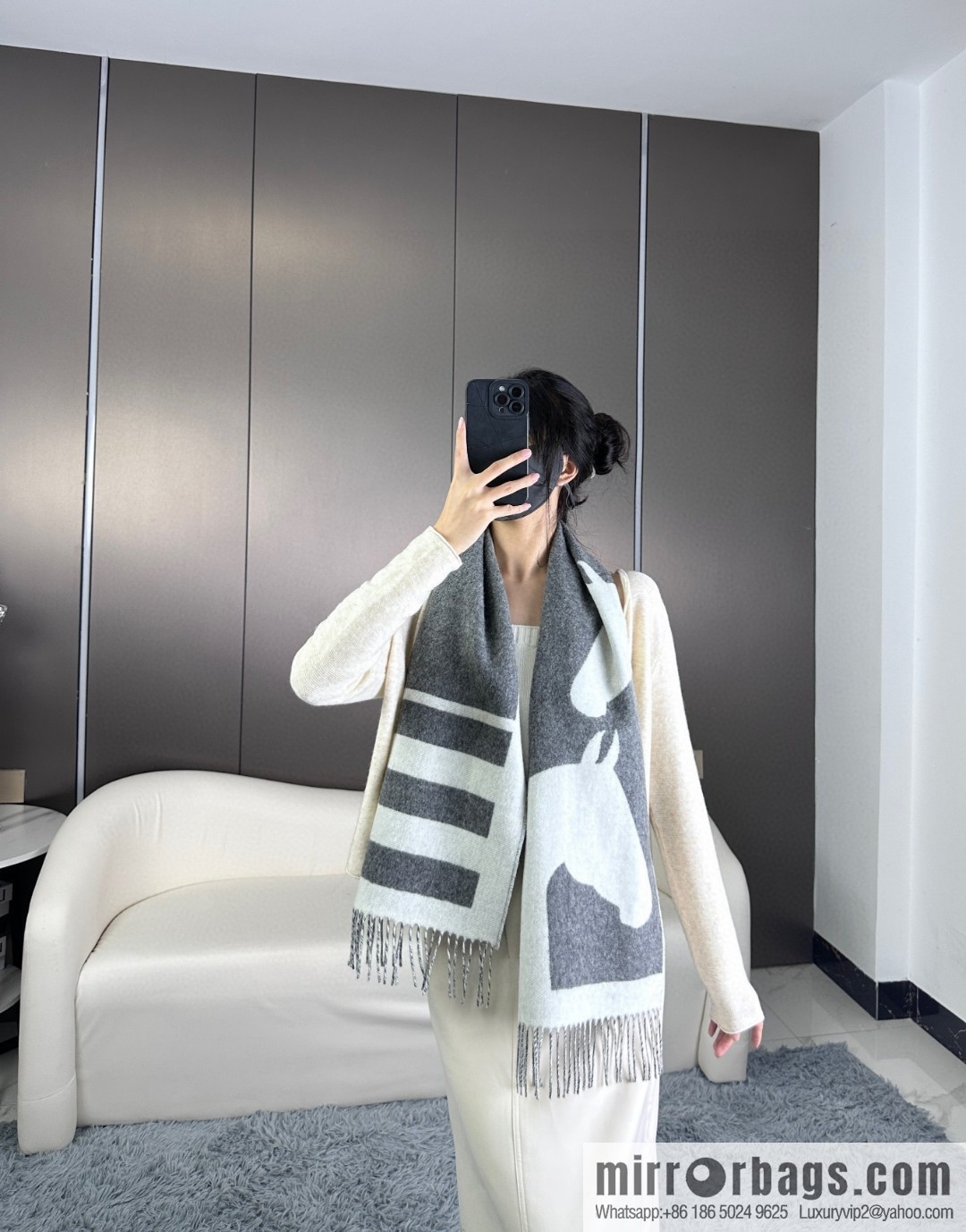 Hermes 2023 explosive cashmere scarf