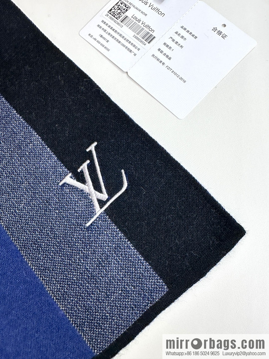 LV 2023 Classic Plaid Jacquard, High-end Men's Scarf