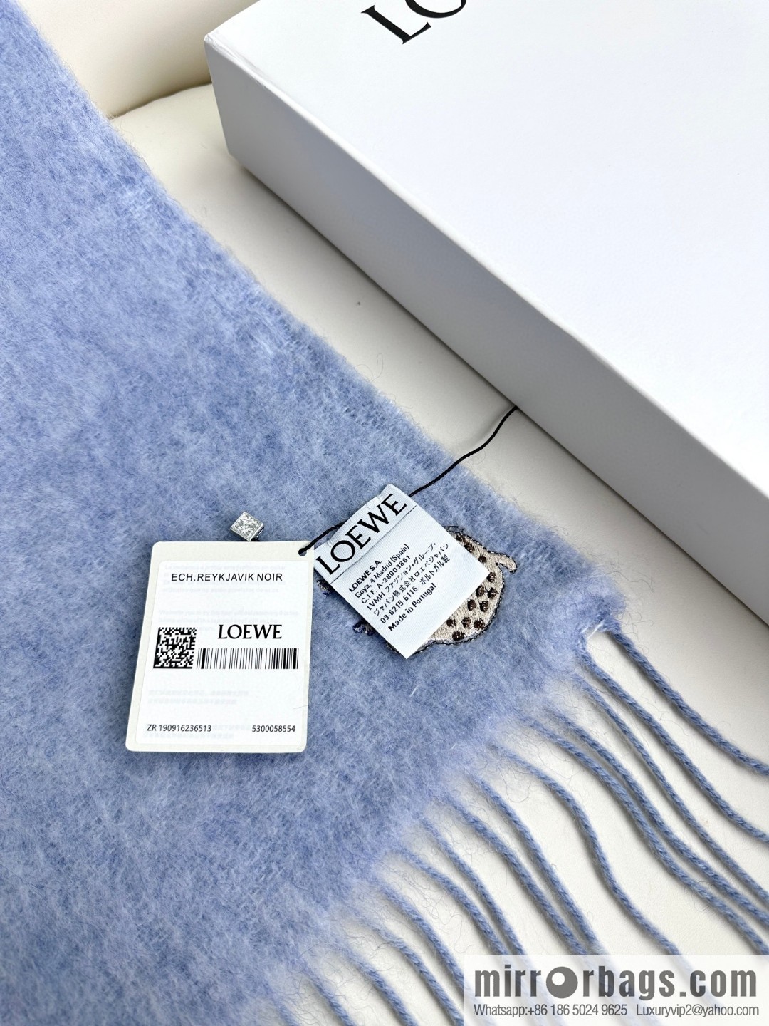 LOEWE SunaFujita joint mohair scarf