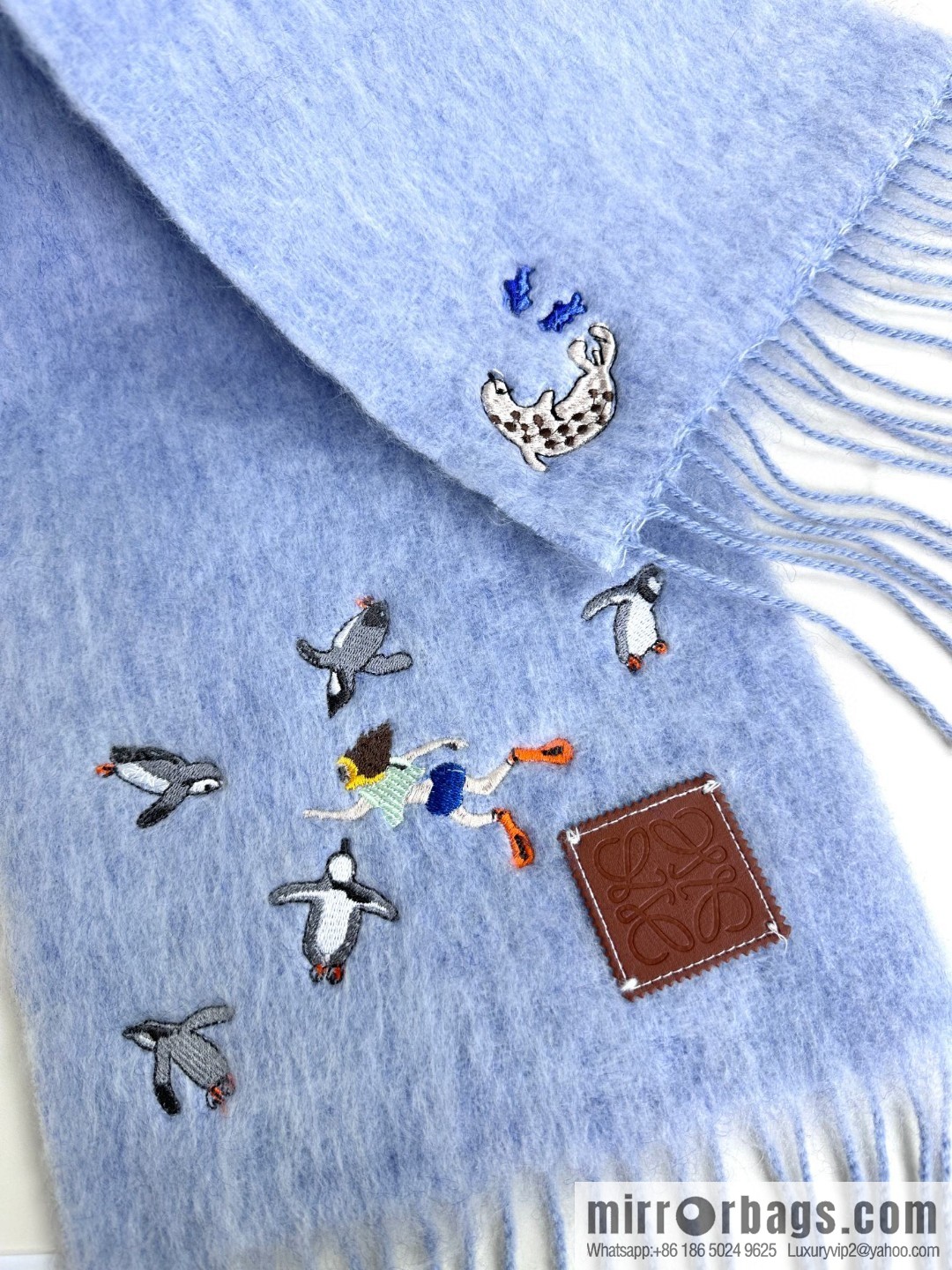 LOEWE SunaFujita joint mohair scarf