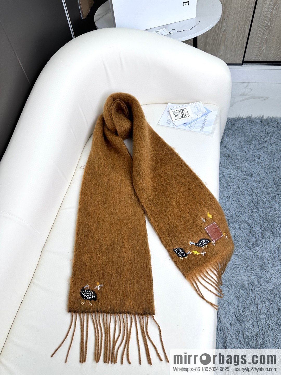 LOEWE SunaFujita joint mohair scarf