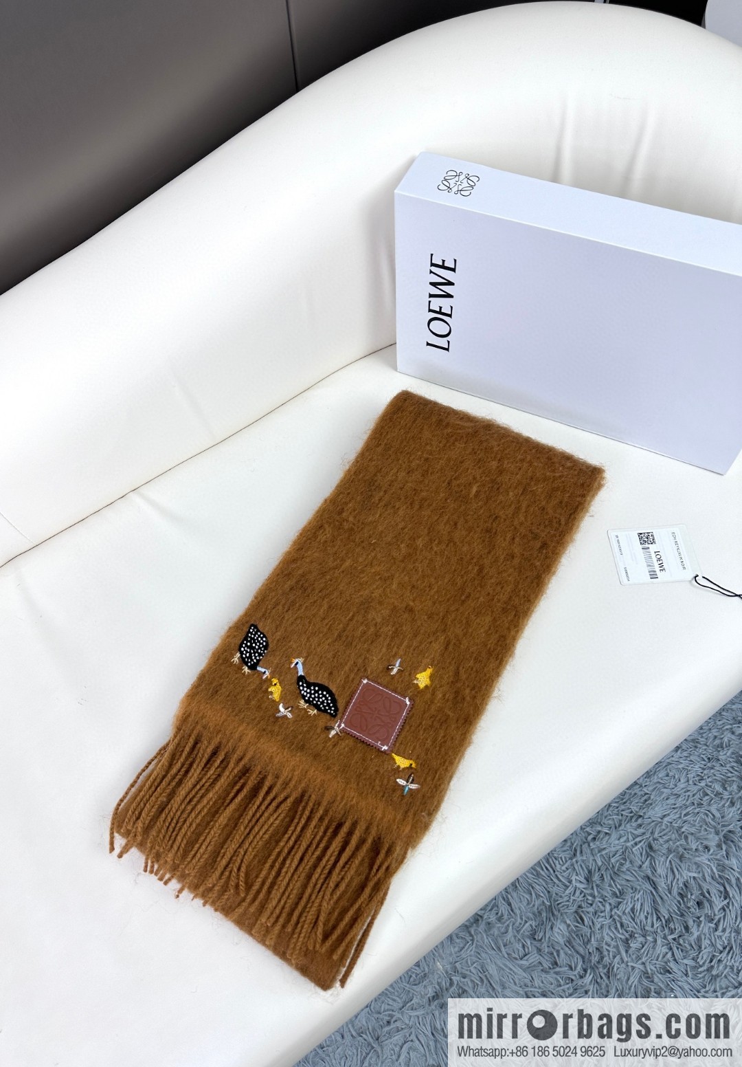LOEWE SunaFujita joint mohair scarf