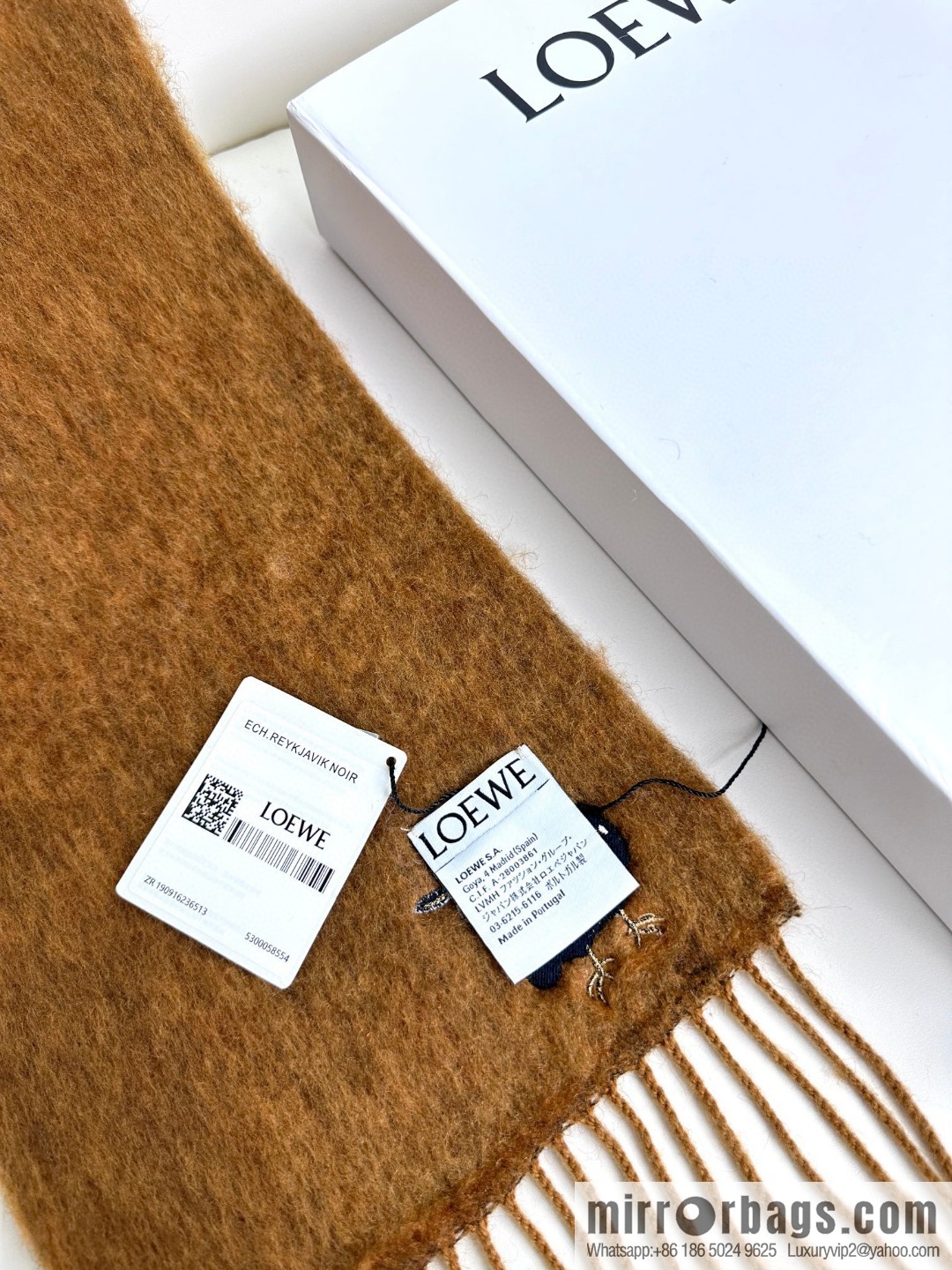 LOEWE SunaFujita joint mohair scarf