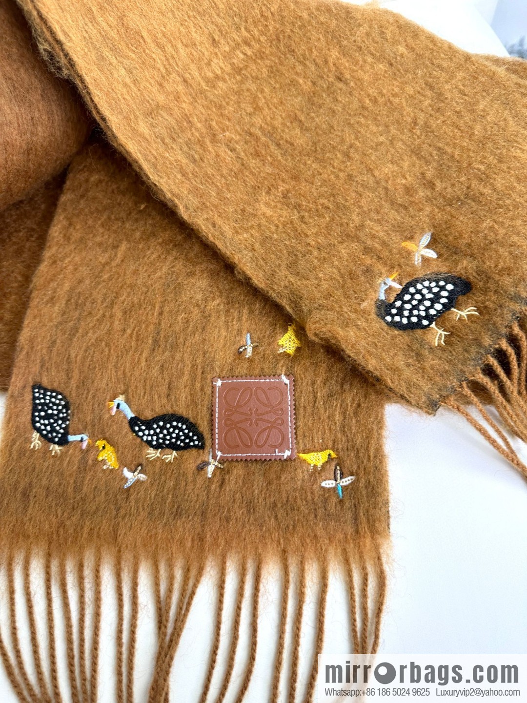LOEWE SunaFujita joint mohair scarf
