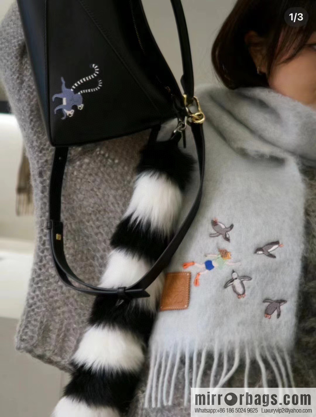 LOEWE SunaFujita joint mohair scarf