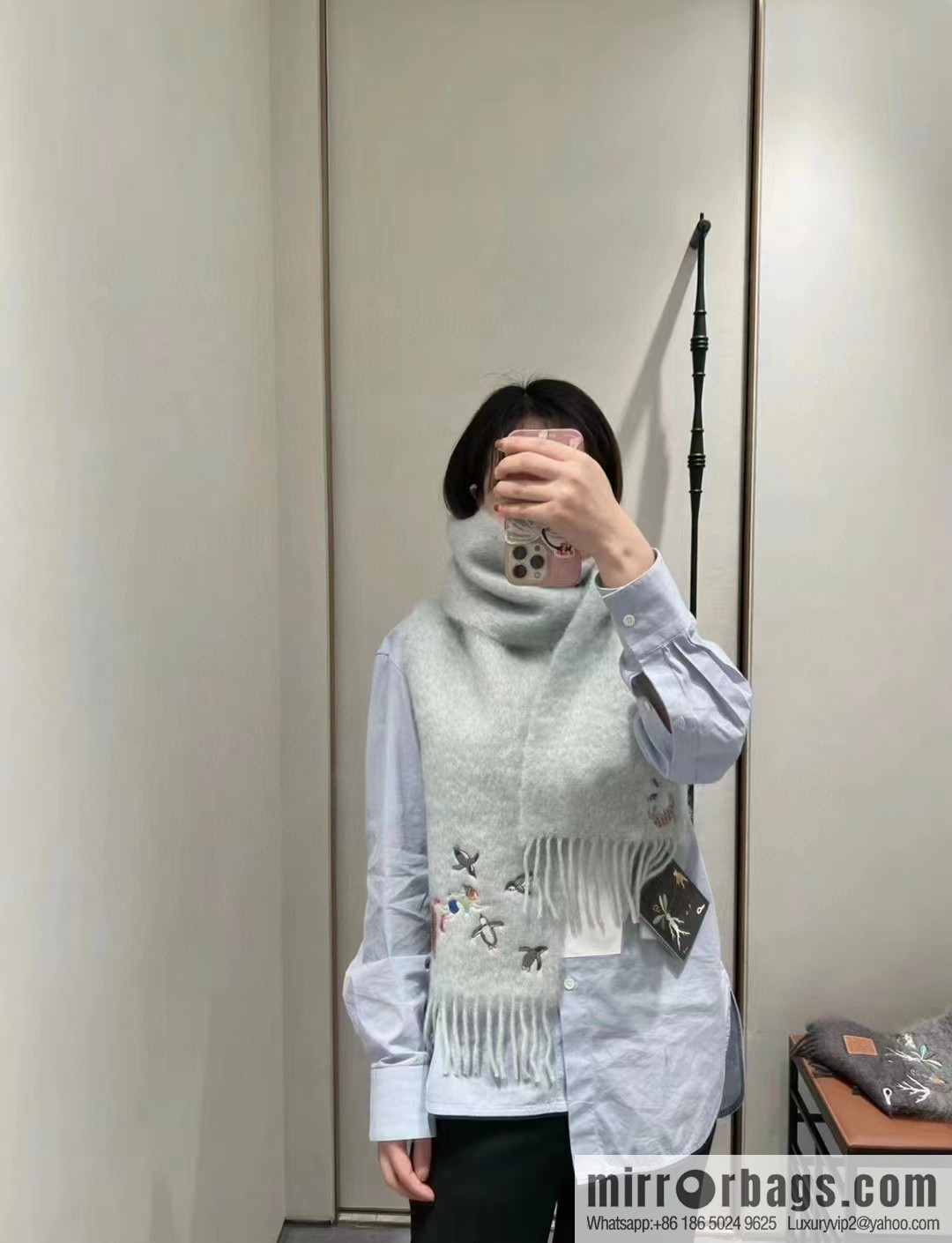 LOEWE SunaFujita joint mohair scarf
