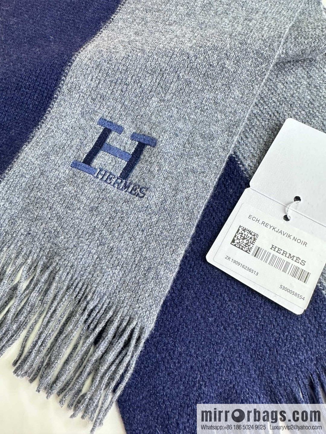 Hermes, high-end cashmere knitted scarf
