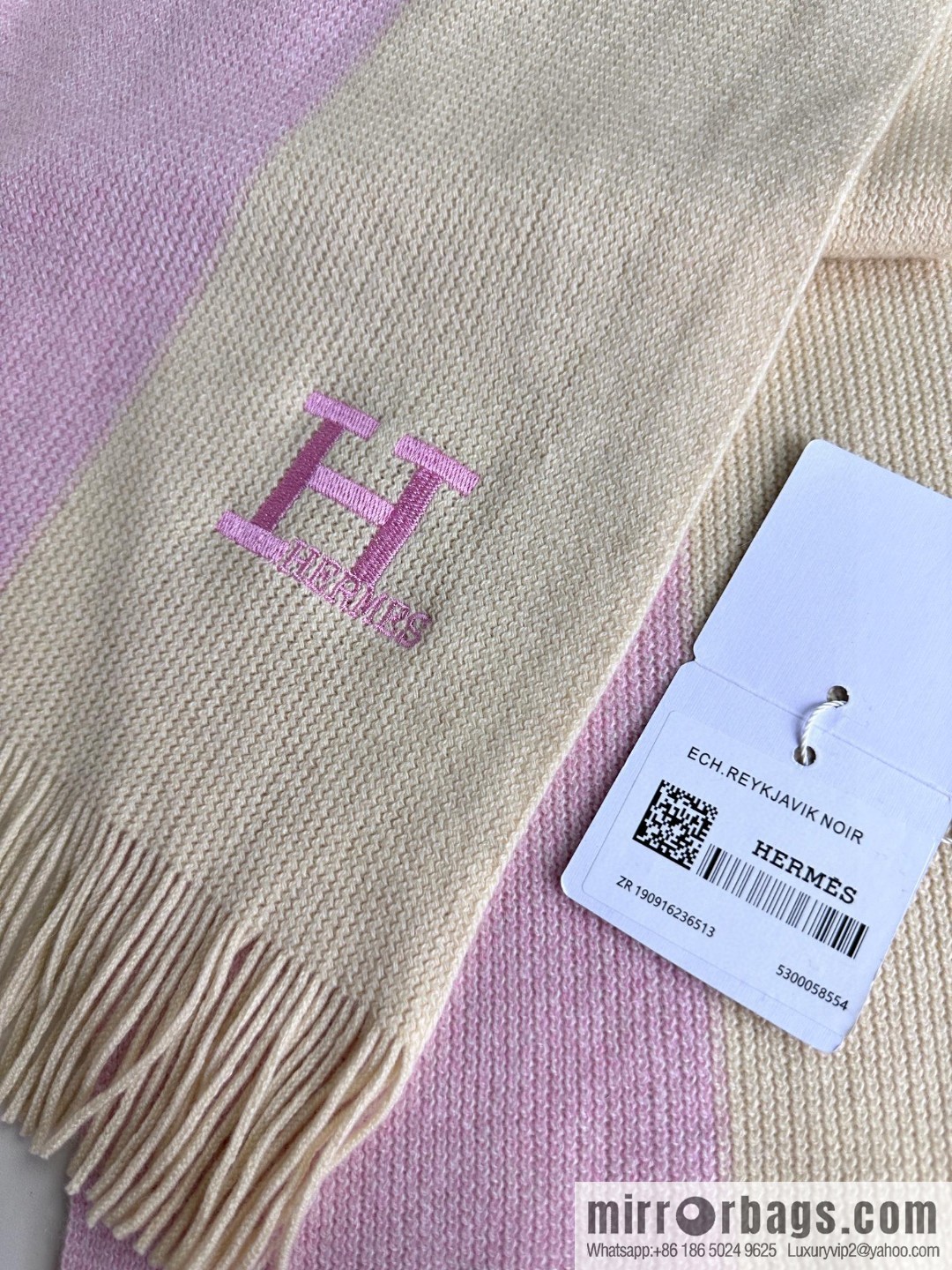 Hermes, high-end cashmere knitted scarf