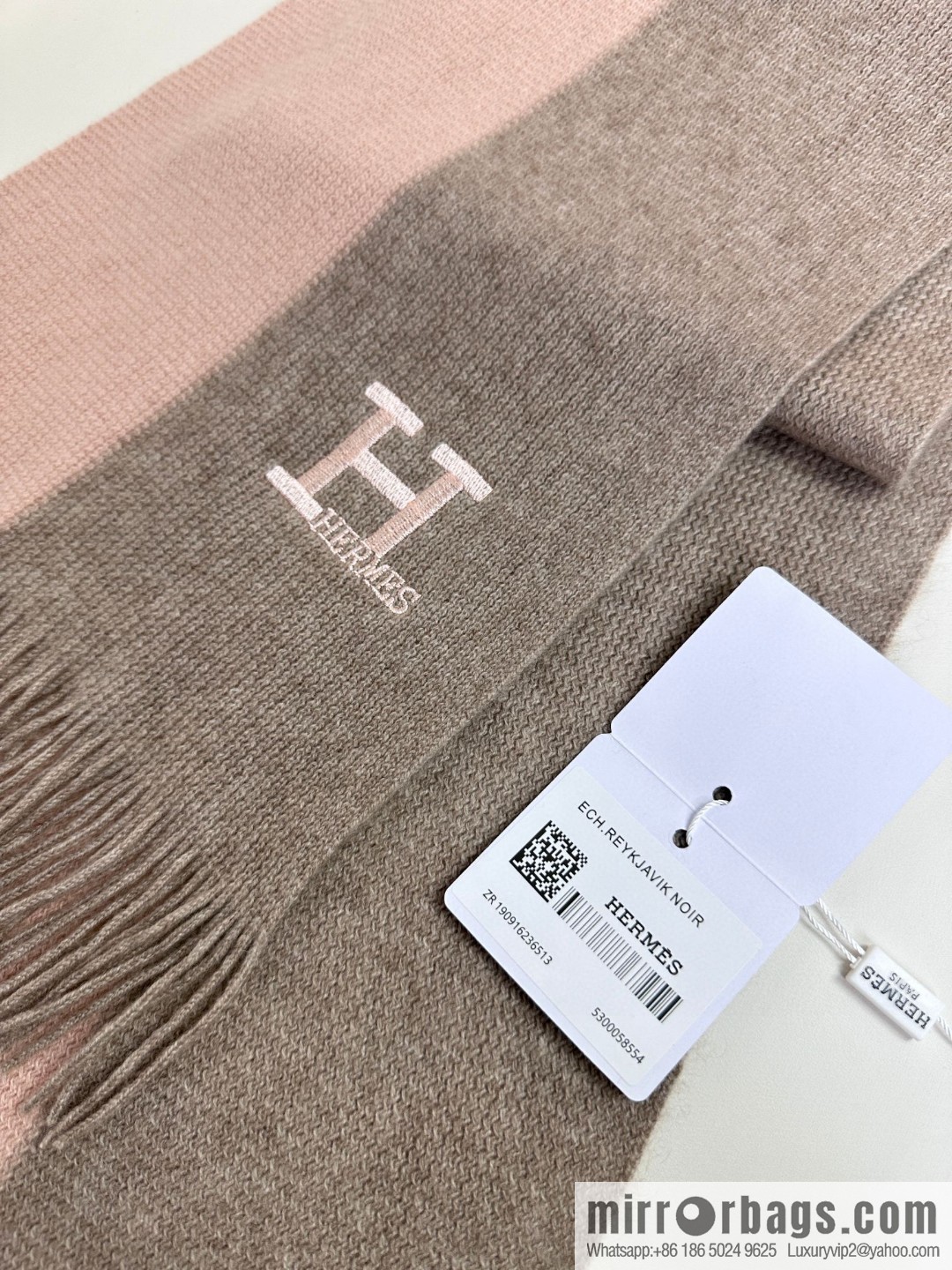 Hermes, high-end cashmere knitted scarf