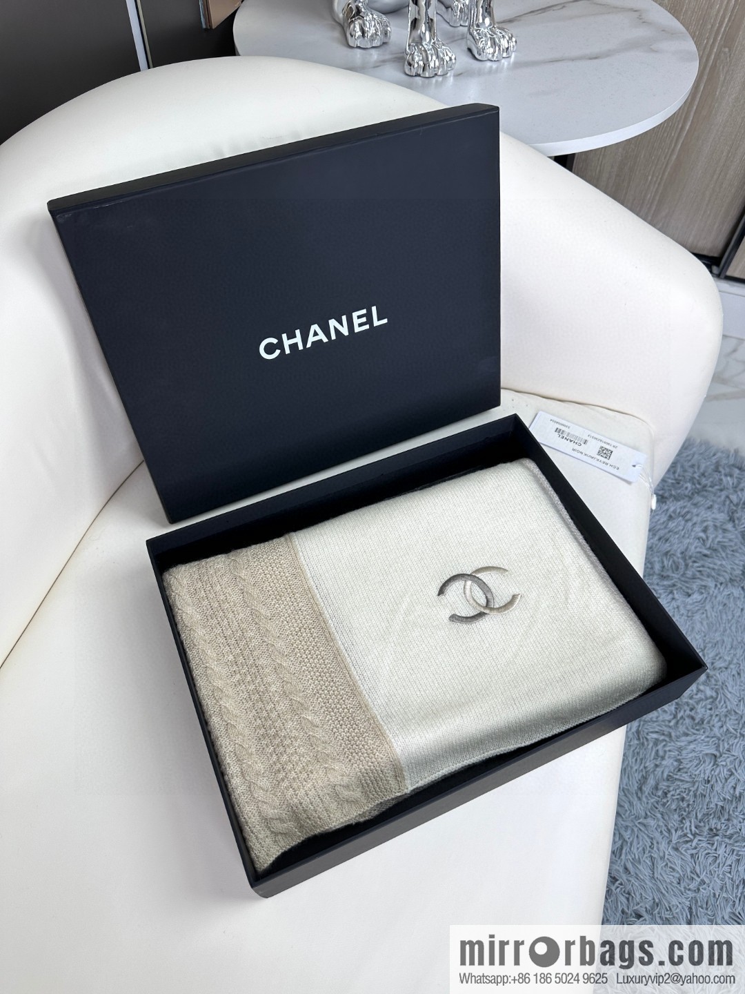 CHANEL counter new cashmere scarf
