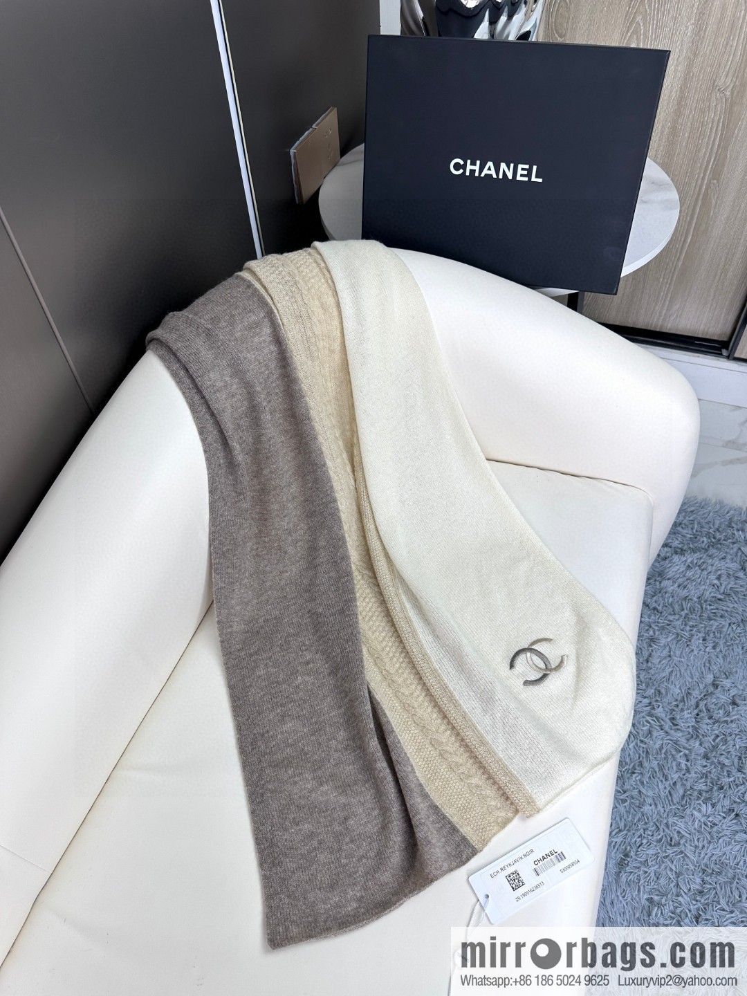 CHANEL counter new cashmere scarf