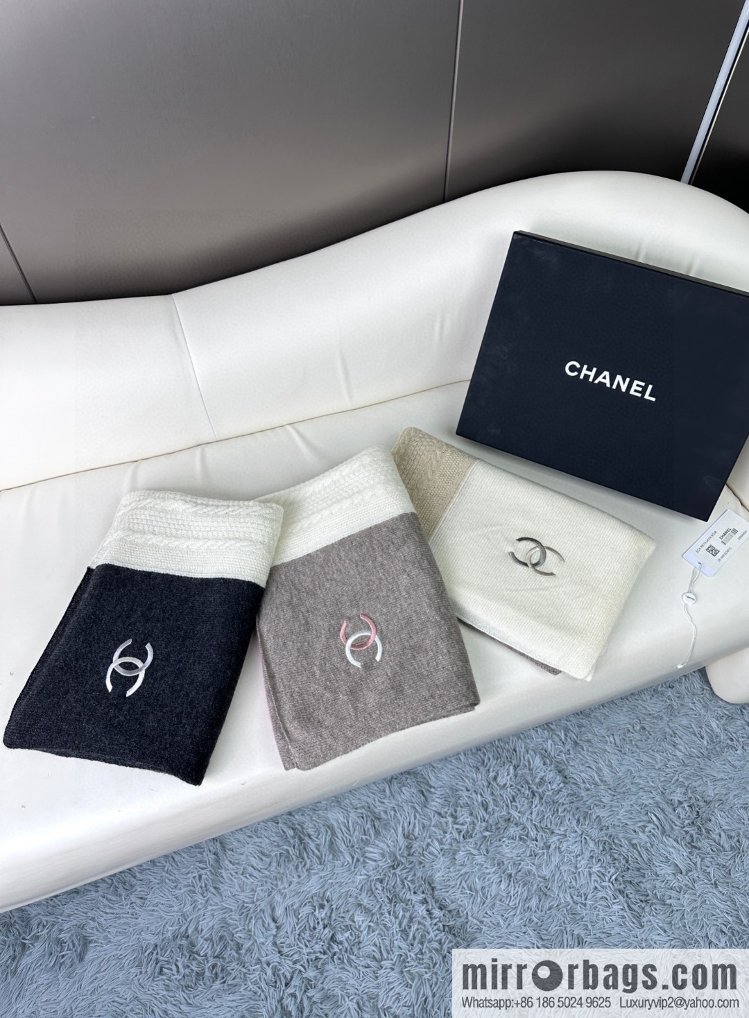 CHANEL counter new cashmere scarf