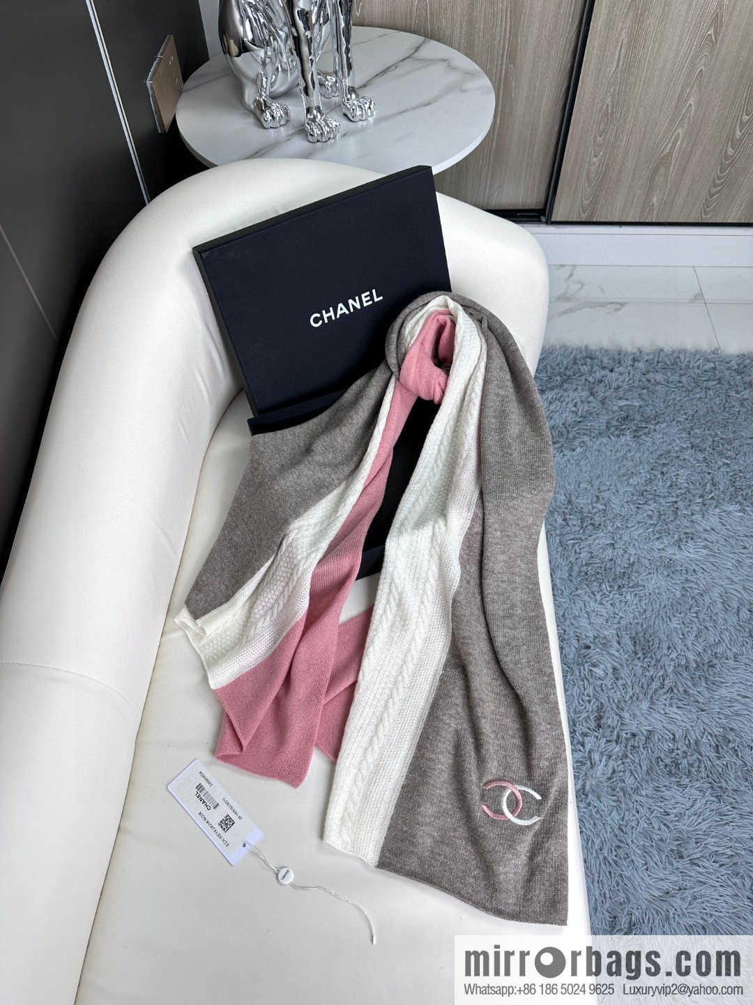 CHANEL counter new cashmere scarf