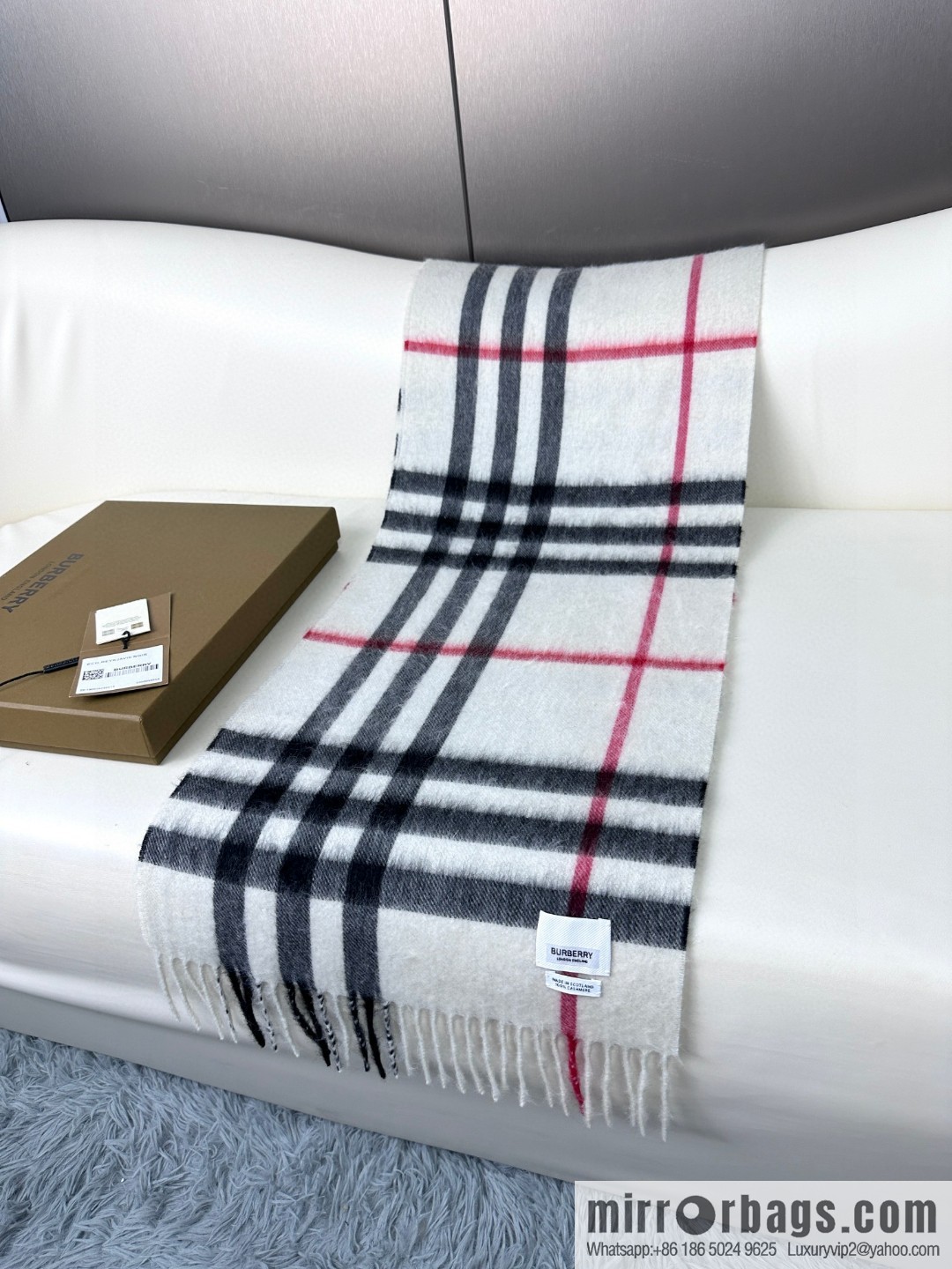 Burberry Burberry 2023 ace word-of-mouth burberry deep water ripple classic cashmere plaid scarf