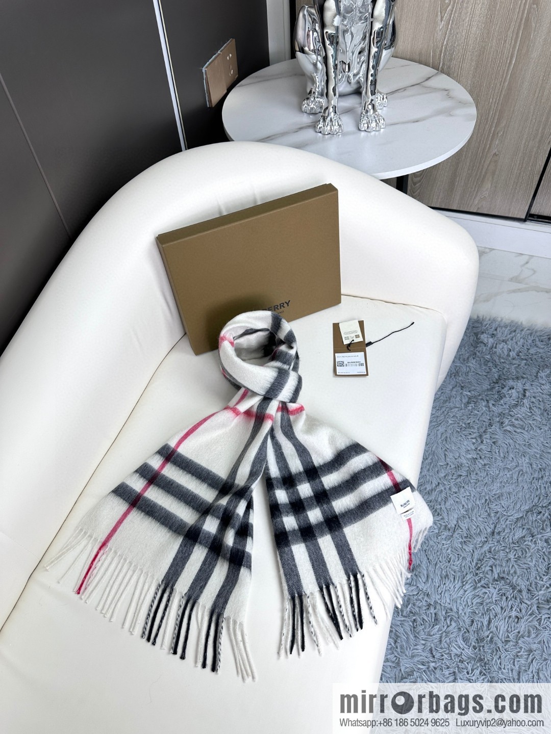 Burberry Burberry 2023 ace word-of-mouth burberry deep water ripple classic cashmere plaid scarf