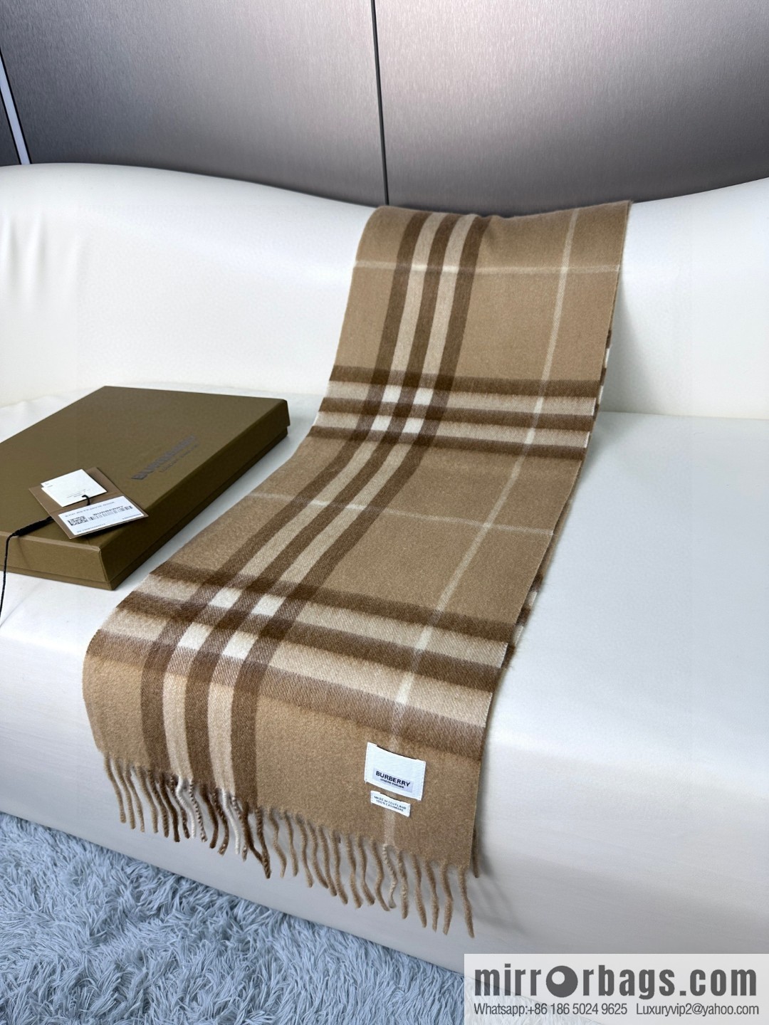 Burberry Burberry 2023 ace word-of-mouth burberry deep water ripple classic cashmere plaid scarf