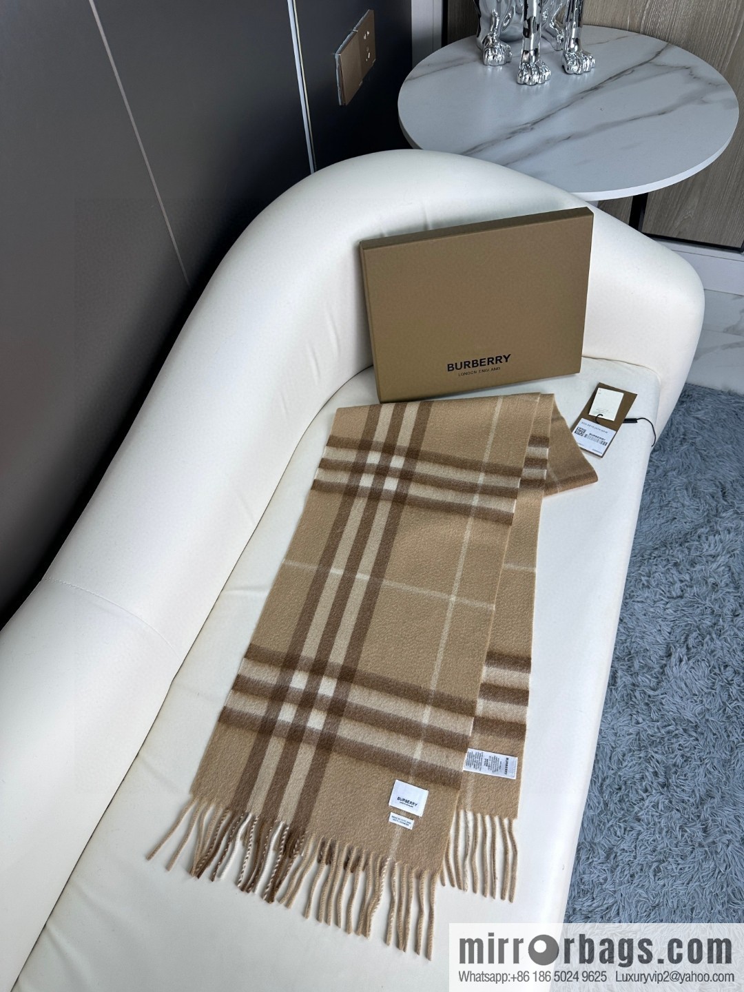 Burberry Burberry 2023 ace word-of-mouth burberry deep water ripple classic cashmere plaid scarf