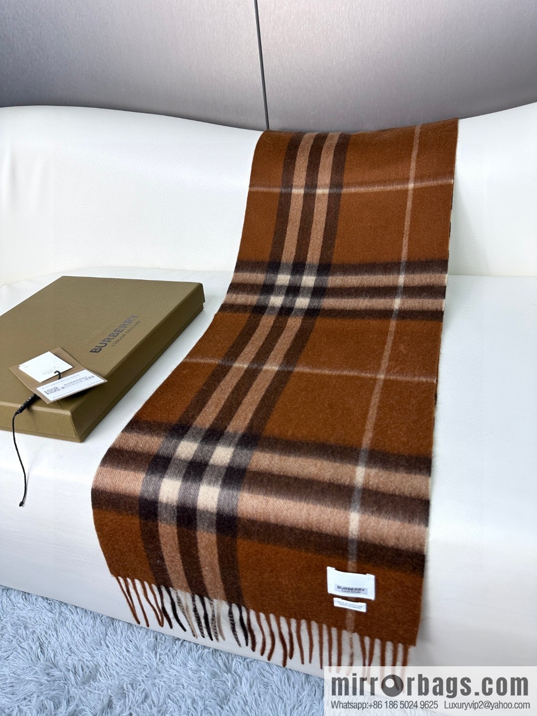 Burberry Burberry 2023 ace word-of-mouth burberry deep water ripple classic cashmere plaid scarf