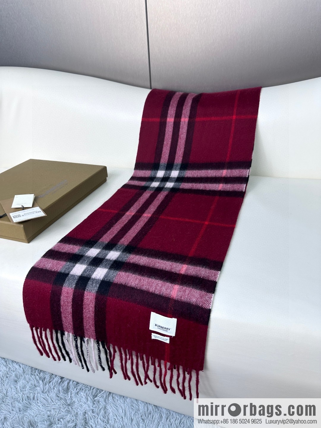 Burberry Burberry 2023 ace word-of-mouth burberry deep water ripple classic cashmere plaid scarf