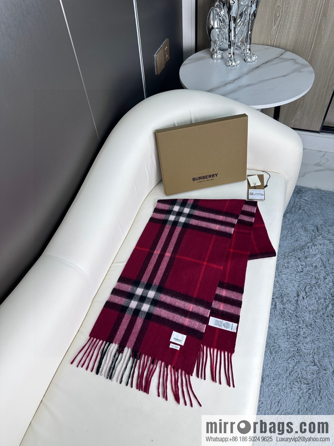Burberry Burberry 2023 ace word-of-mouth burberry deep water ripple classic cashmere plaid scarf