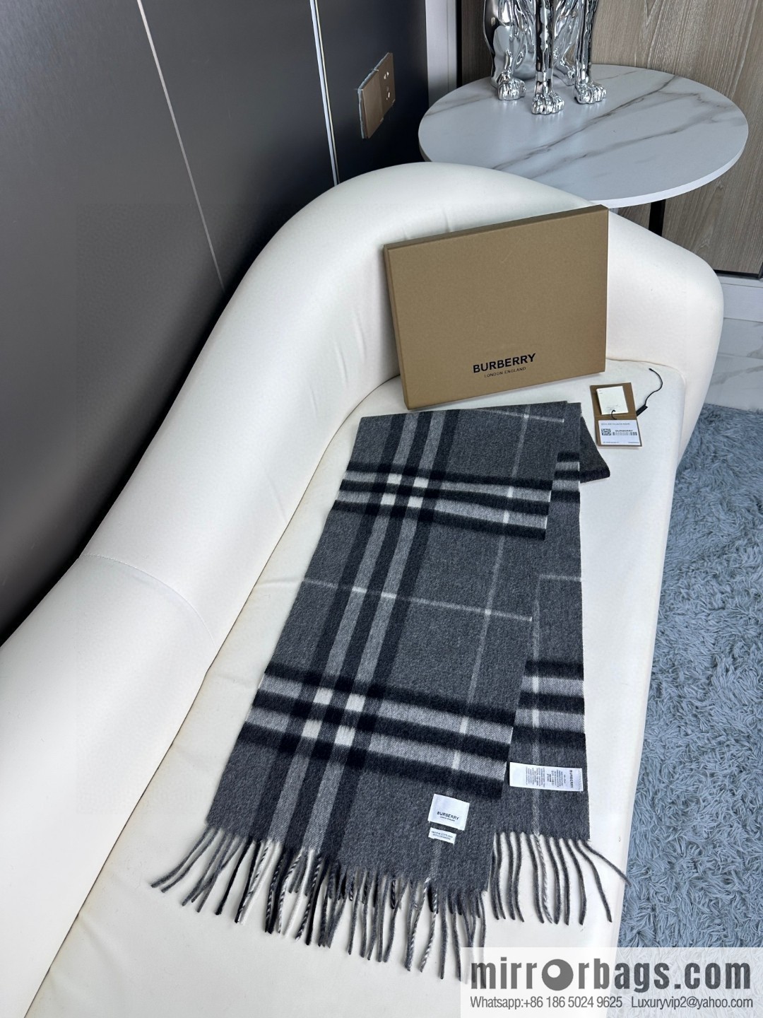 Burberry Burberry 2023 ace word-of-mouth burberry deep water ripple classic cashmere plaid scarf