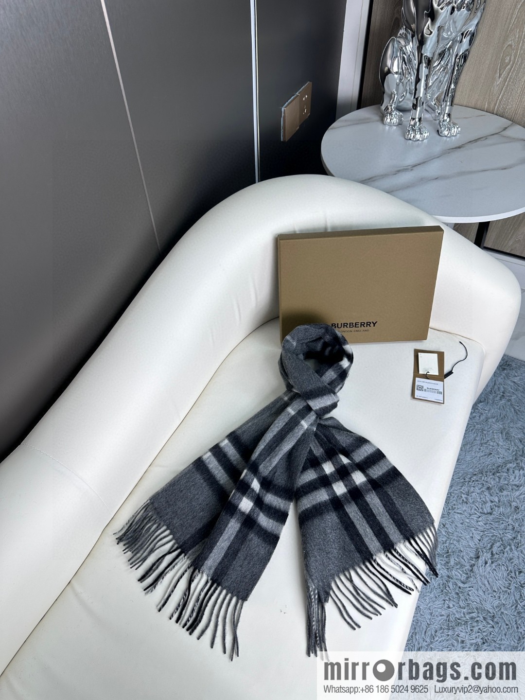 Burberry Burberry 2023 ace word-of-mouth burberry deep water ripple classic cashmere plaid scarf