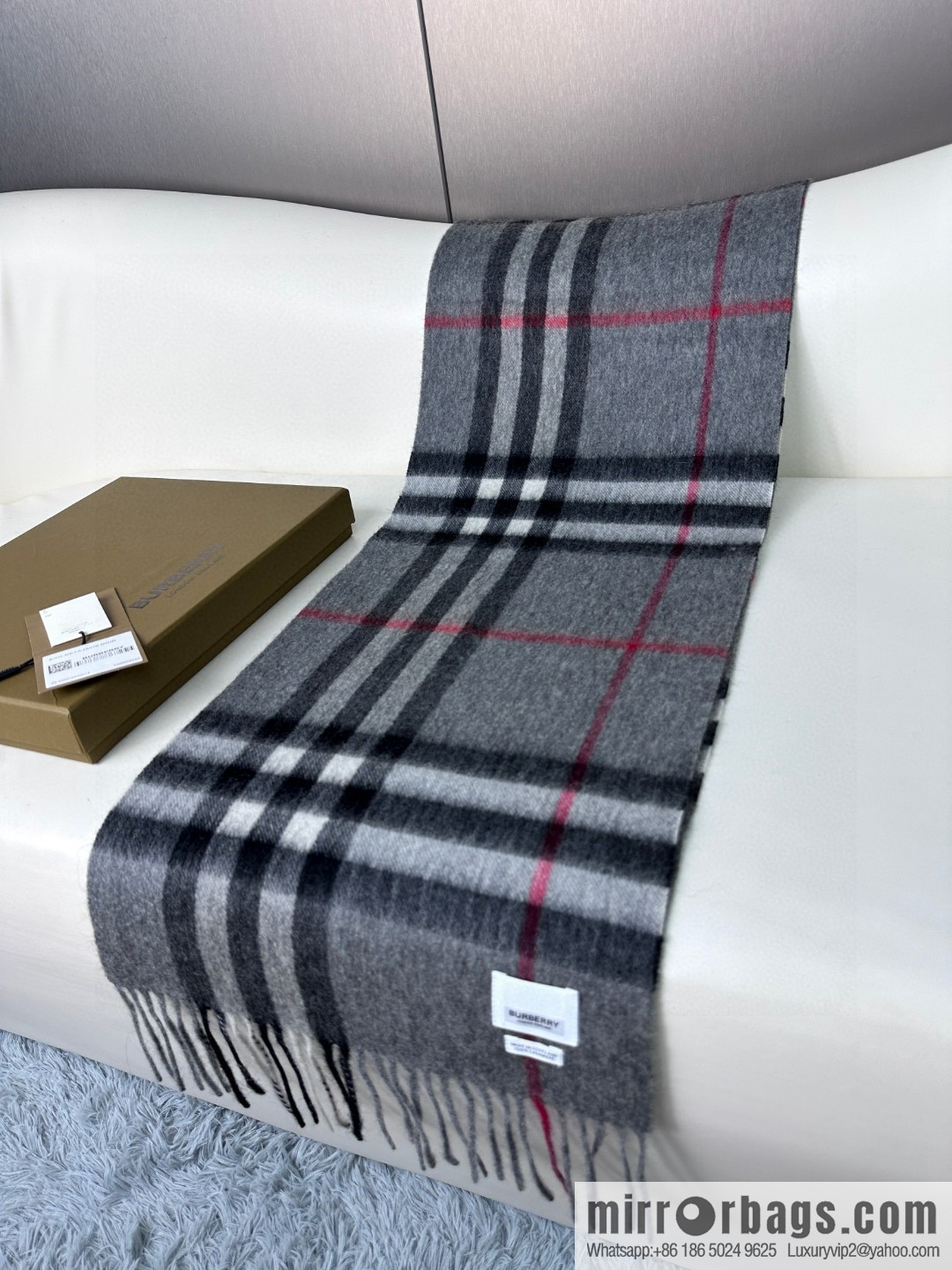 Burberry Burberry 2023 ace word-of-mouth burberry deep water ripple classic cashmere plaid scarf