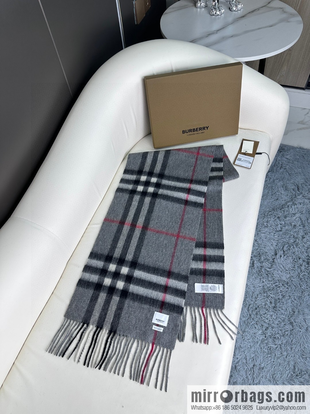 Burberry Burberry 2023 ace word-of-mouth burberry deep water ripple classic cashmere plaid scarf