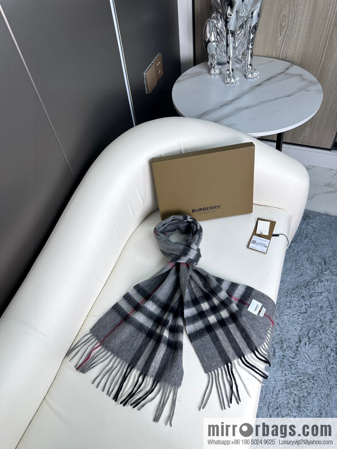 Burberry Burberry 2023 ace word-of-mouth burberry deep water ripple classic cashmere plaid scarf