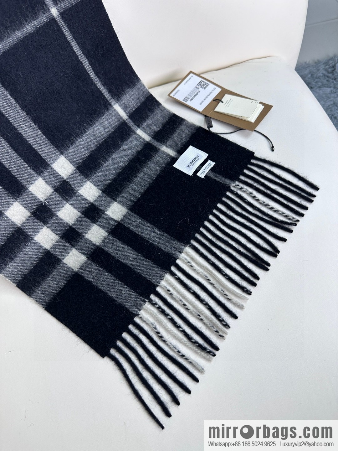 Burberry Burberry 2023 ace word-of-mouth burberry deep water ripple classic cashmere plaid scarf