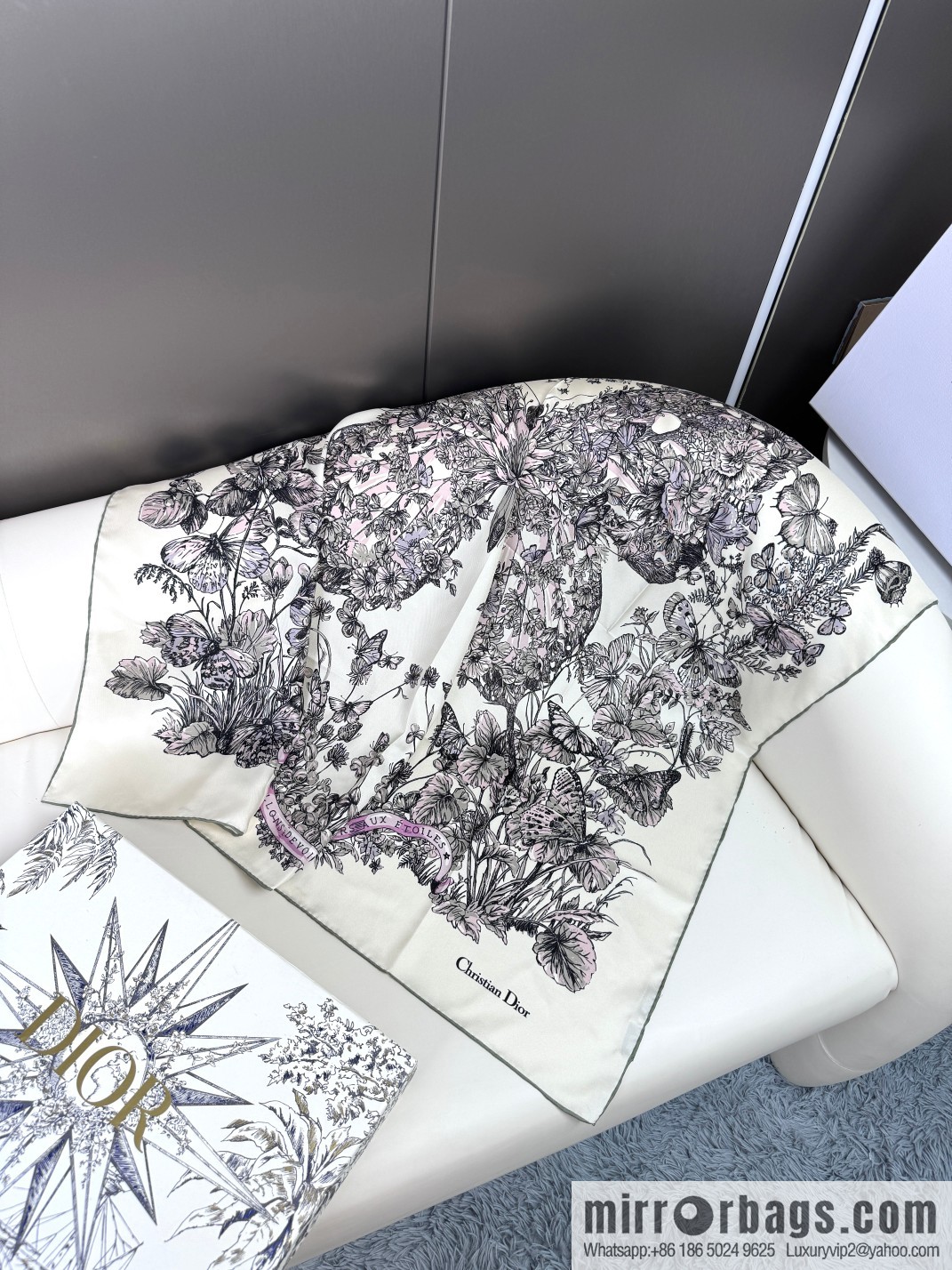 DIOR Around the World · Butterfly, Silk Scarf